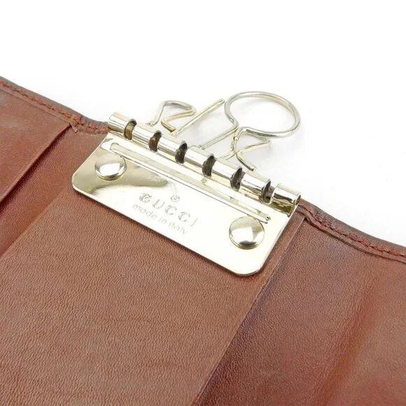 GUCCI Key holder Brown gold Women 138093 Authentic secondhand - Picture 4 of 7